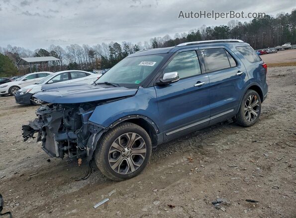 1FM5K7F80KGA84915 2019 FORD FORD EXPLORER Синий Передняя левая четверть