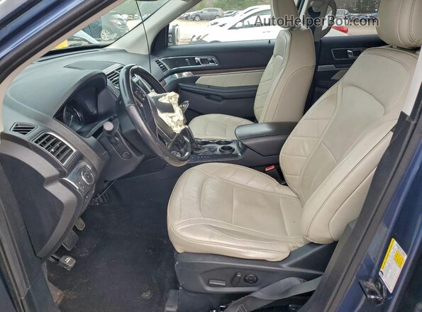 1FM5K7F80KGA84915 2019 FORD FORD EXPLORER Синий Вид салона спереди