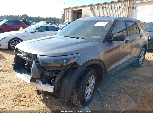 1FM5K8AB4LGA56027 2020 FORD POLICE INTERCEPTOR Серый Передняя левая четверть