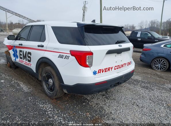 1FM5K8AB4PGA17153 2023 FORD POLICE INTERCEPTOR White Задня ліва чверть