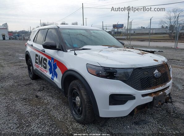 1FM5K8AB4PGA17153 2023 FORD POLICE INTERCEPTOR White Передня права чверть