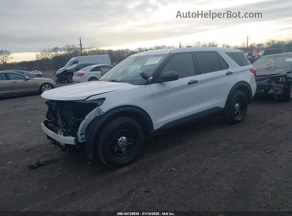 1FM5K8AB5MGA42297 2021 FORD POLICE INTERCEPTOR Белый Передняя левая четверть