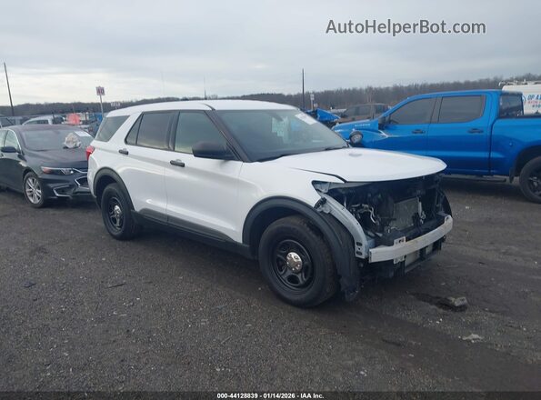 1FM5K8AB5MGA42297 2021 FORD POLICE INTERCEPTOR Белый Передняя правая четверть