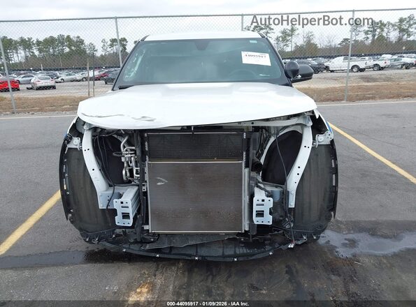 1FM5K8AB9PGC00726 2023 FORD POLICE INTERCEPTOR White Widok zestawu wskaźników