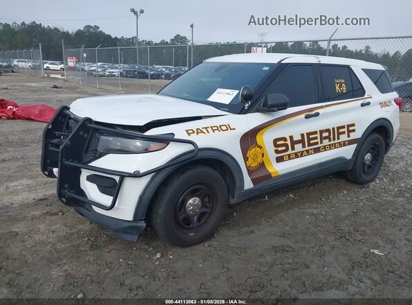1FM5K8ABXMGA20120 2021 FORD POLICE INTERCEPTOR Белый Передняя левая четверть