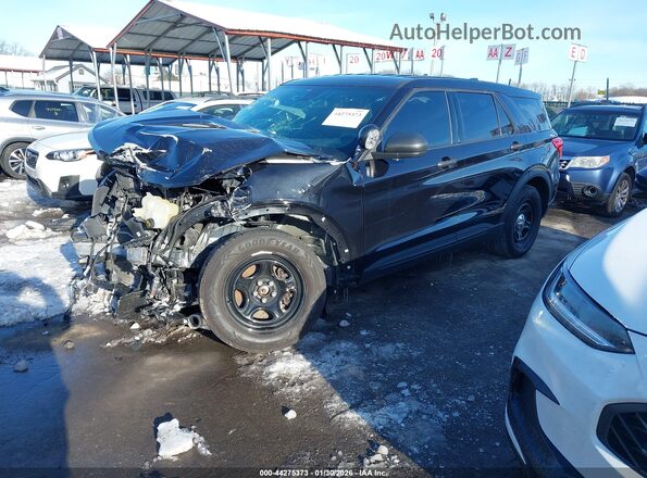 1FM5K8ABXMGA43865 2021 FORD POLICE INTERCEPTOR Black Przód lewy