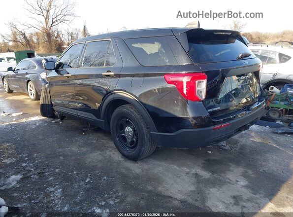 1FM5K8ABXMGA43865 2021 FORD POLICE INTERCEPTOR Black Tył lewy