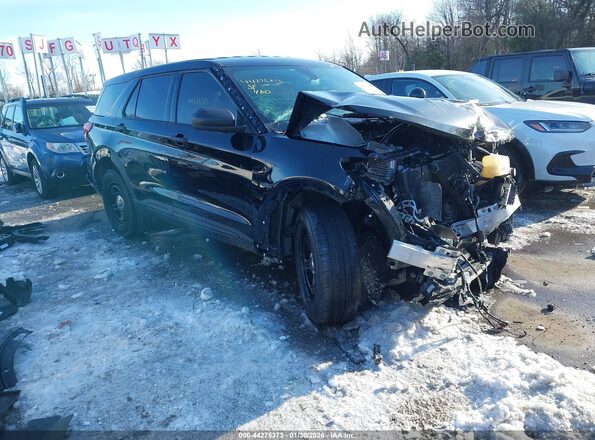1FM5K8ABXMGA43865 2021 FORD POLICE INTERCEPTOR Black Przód prawy