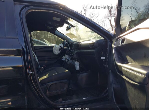 1FM5K8ABXMGA43865 2021 FORD POLICE INTERCEPTOR Black Widok wnętrza z przodu