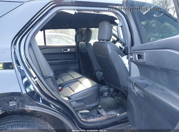 1FM5K8ABXMGA43865 2021 FORD POLICE INTERCEPTOR Black Widok naklejki z numerem VIN