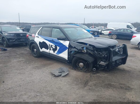 1FM5K8ABXNGC29746 2022 FORD POLICE INTERCEPTOR Черный Передняя правая четверть