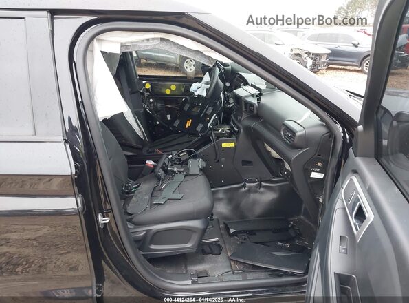 1FM5K8AC8RGA48028 2024 FORD POLICE INTERCEPTOR Black Widok wnętrza z przodu