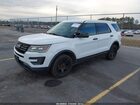 2018 Ford Police Interceptor Utility   White vin: 1FM5K8AR0JGC75948