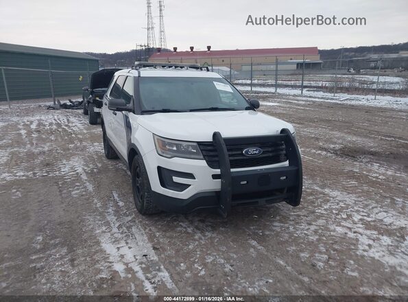 1FM5K8AR2GGC73207 2016 FORD UTILITY POLICE INTERCEPTOR White Przód prawy