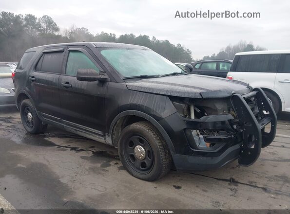 1FM5K8AR3HGC90342 2017 FORD UTILITY POLICE INTERCEPTOR Black Передня права чверть