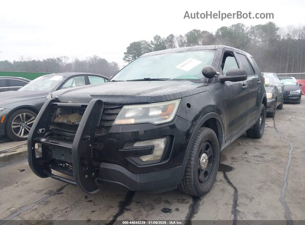1FM5K8AR3HGC90342 2017 FORD UTILITY POLICE INTERCEPTOR Black Передня ліва чверть