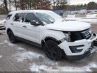 2018 Ford Police Interceptor Utility   White vin: 1FM5K8AR4JGC94602