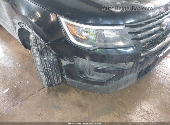 1FM5K8AR7JGC43000 2018 FORD POLICE INTERCEPTOR Black Вид спереду