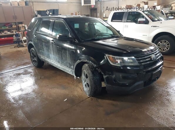 1FM5K8AR7JGC43000 2018 FORD POLICE INTERCEPTOR Black Передня права чверть