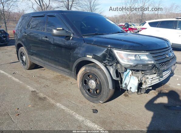 1FM5K8AR8HGA13430 2017 FORD UTILITY POLICE INTERCEPTOR Black Front right