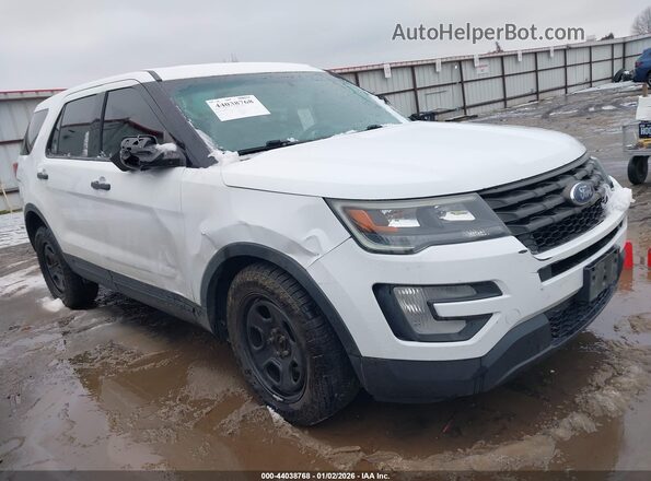 1FM5K8AR9GGC73639 2016 FORD UTILITY POLICE INTERCEPTOR White Przód prawy