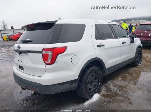 1FM5K8AR9GGC73639 2016 FORD UTILITY POLICE INTERCEPTOR White Tył prawy