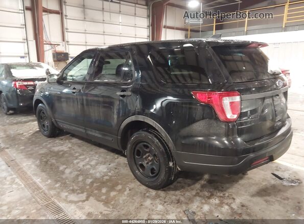1FM5K8AT0JGC17317 2018 FORD POLICE INTERCEPTOR Black Trasero izquierdo