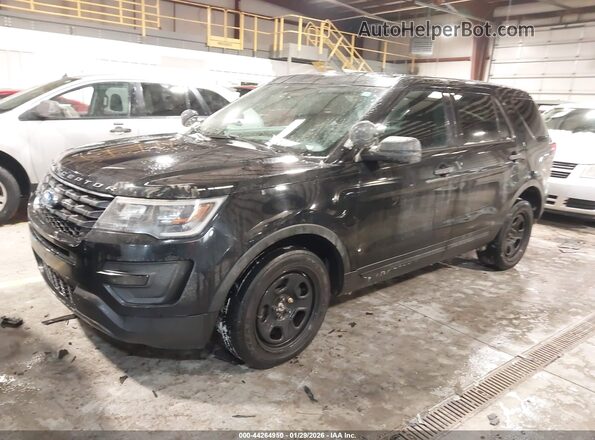 1FM5K8AT0JGC17317 2018 FORD POLICE INTERCEPTOR Black Vista tres cuartos delantera izquierda