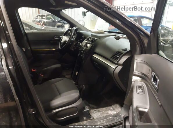 1FM5K8AT0JGC17317 2018 FORD POLICE INTERCEPTOR Black Vista interior delantera