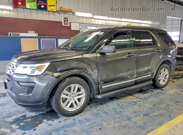 1FM5K8D8XJGC68167 2018 FORD FORD EXPLORER Серый Передняя левая четверть