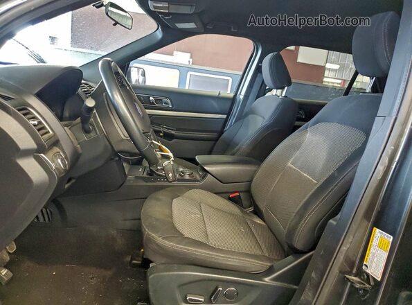 1FM5K8D8XJGC68167 2018 FORD FORD EXPLORER Серый Вид салона спереди
