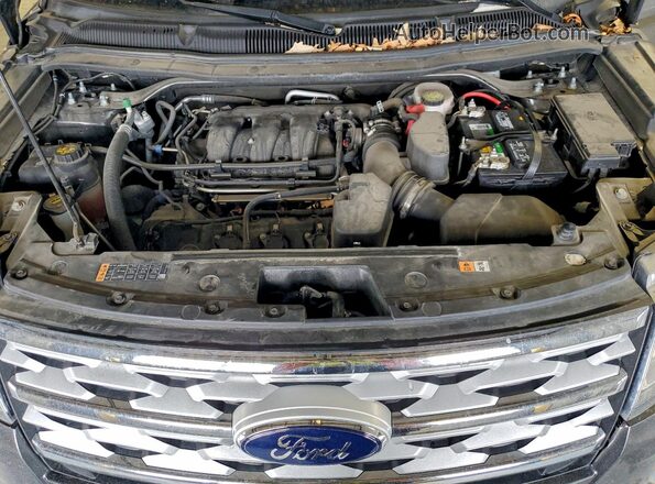 1FM5K8D8XJGC68167 2018 FORD FORD EXPLORER Серый Вид подкапотного пространства