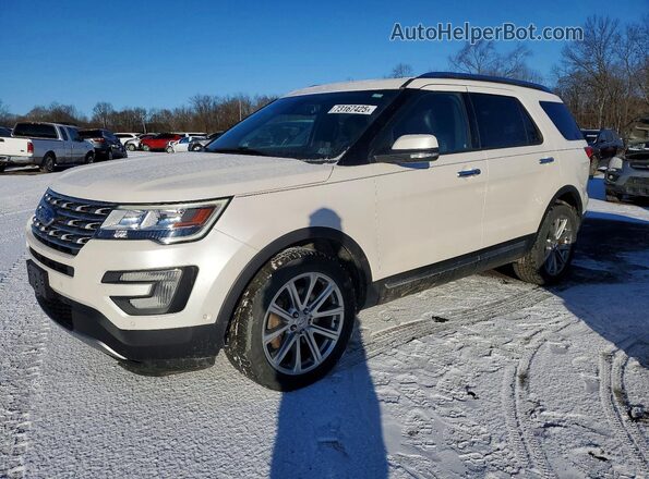 1FM5K8F82HGE20952 2017 FORD FORD EXPLORER Белый Передняя левая четверть