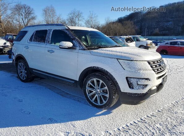 1FM5K8F82HGE20952 2017 FORD FORD EXPLORER Белый Передняя правая четверть