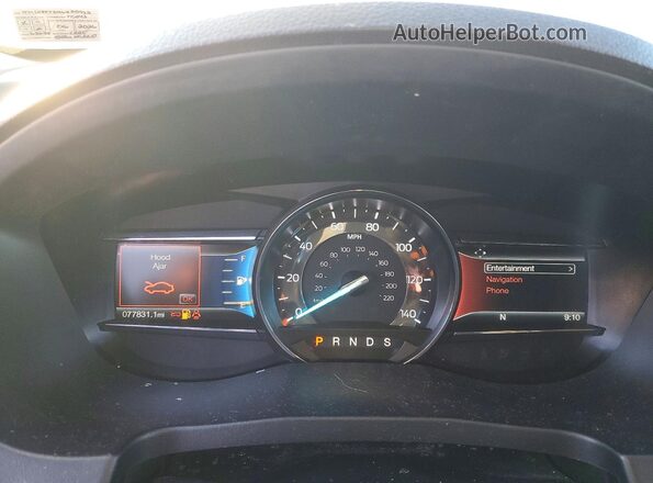 1FM5K8F82HGE20952 2017 FORD FORD EXPLORER Белый Вид щитка приборов