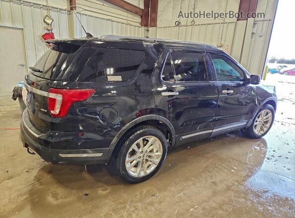 1FM5K8F83JGC85843 2018 FORD FORD EXPLORER Черный Задняя правая четверть