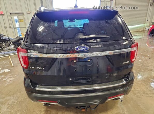 1FM5K8F83JGC85843 2018 FORD FORD EXPLORER Черный Вид сзади