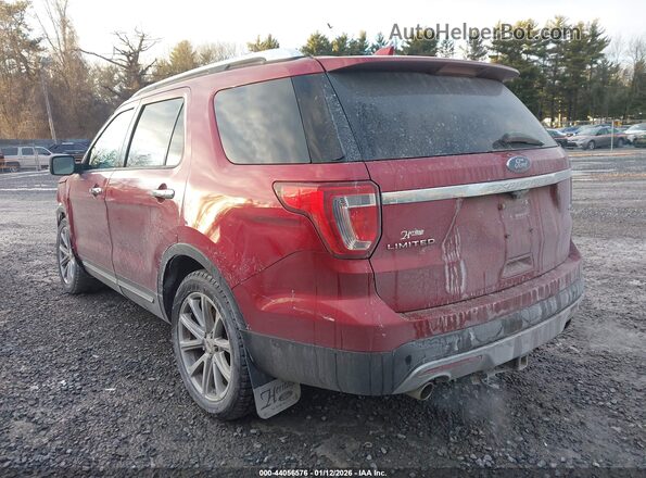 1FM5K8F85HGD73593 2017 FORD FORD EXPLORER Red Tył lewy