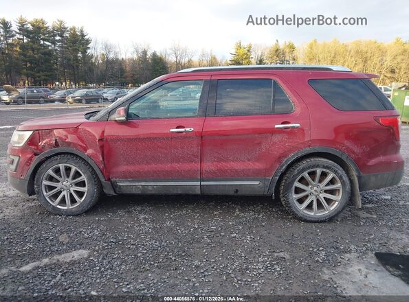 1FM5K8F85HGD73593 2017 FORD FORD EXPLORER Red Widok wnętrza 360 stopni