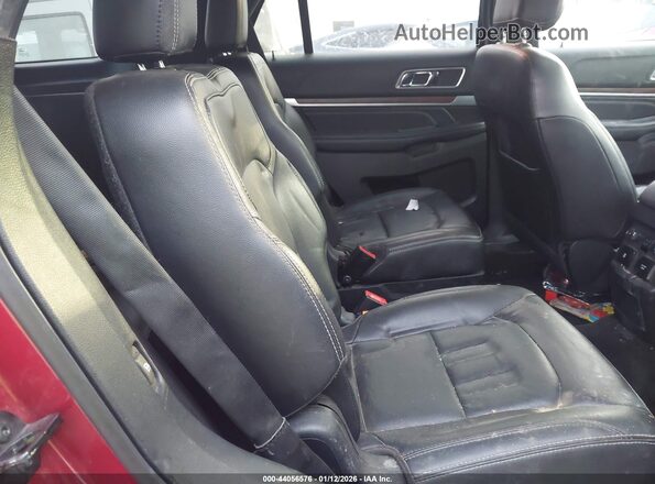 1FM5K8F85HGD73593 2017 FORD FORD EXPLORER Red Widok naklejki z numerem VIN