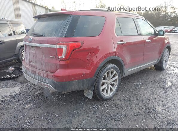 1FM5K8F85HGD73593 2017 FORD FORD EXPLORER Red Tył prawy