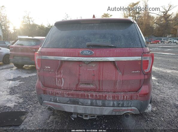 1FM5K8F85HGD73593 2017 FORD FORD EXPLORER Red 