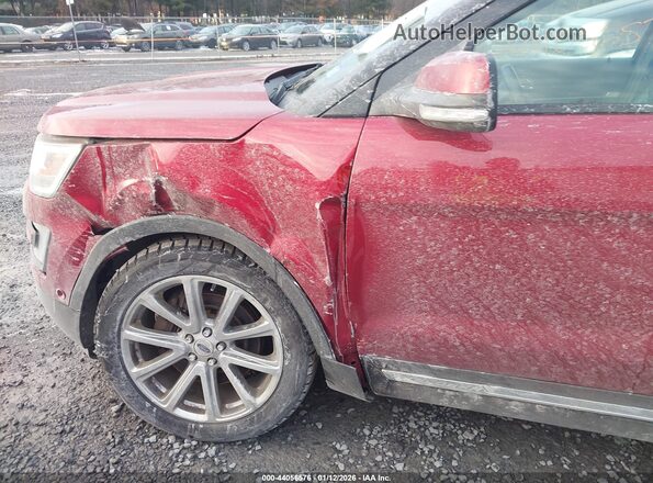 1FM5K8F85HGD73593 2017 FORD FORD EXPLORER Red Widok z przodu