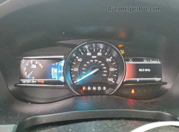 1FM5K8FH4HGA89811 2017 FORD FORD EXPLORER Черный Вид щитка приборов