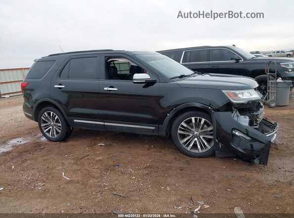 1FM5K8HT3JGC54125 2018 FORD FORD EXPLORER Черный Вид щитка приборов