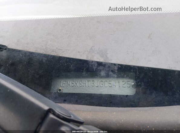 1FM5K8HT3JGC54125 2018 FORD FORD EXPLORER Черный Вид подкапотного пространства