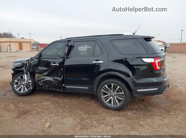 1FM5K8HT3JGC54125 2018 FORD FORD EXPLORER Черный Вид задней части салона