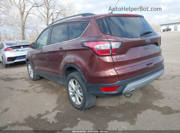 1FMCU9GD0JUC75467 2018 FORD ESCAPE Бордовый Задняя левая четверть