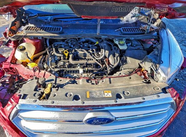 1FMCU9GD2KUA84053 2019 FORD ESCAPE Red Vista interior trasera