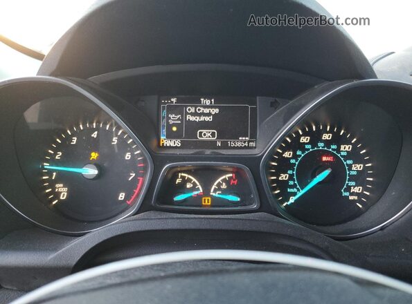 1FMCU9GX7GUB50372 2016 FORD ESCAPE Серый Вид щитка приборов